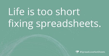 blog excel life is too short fixing spreadsheets